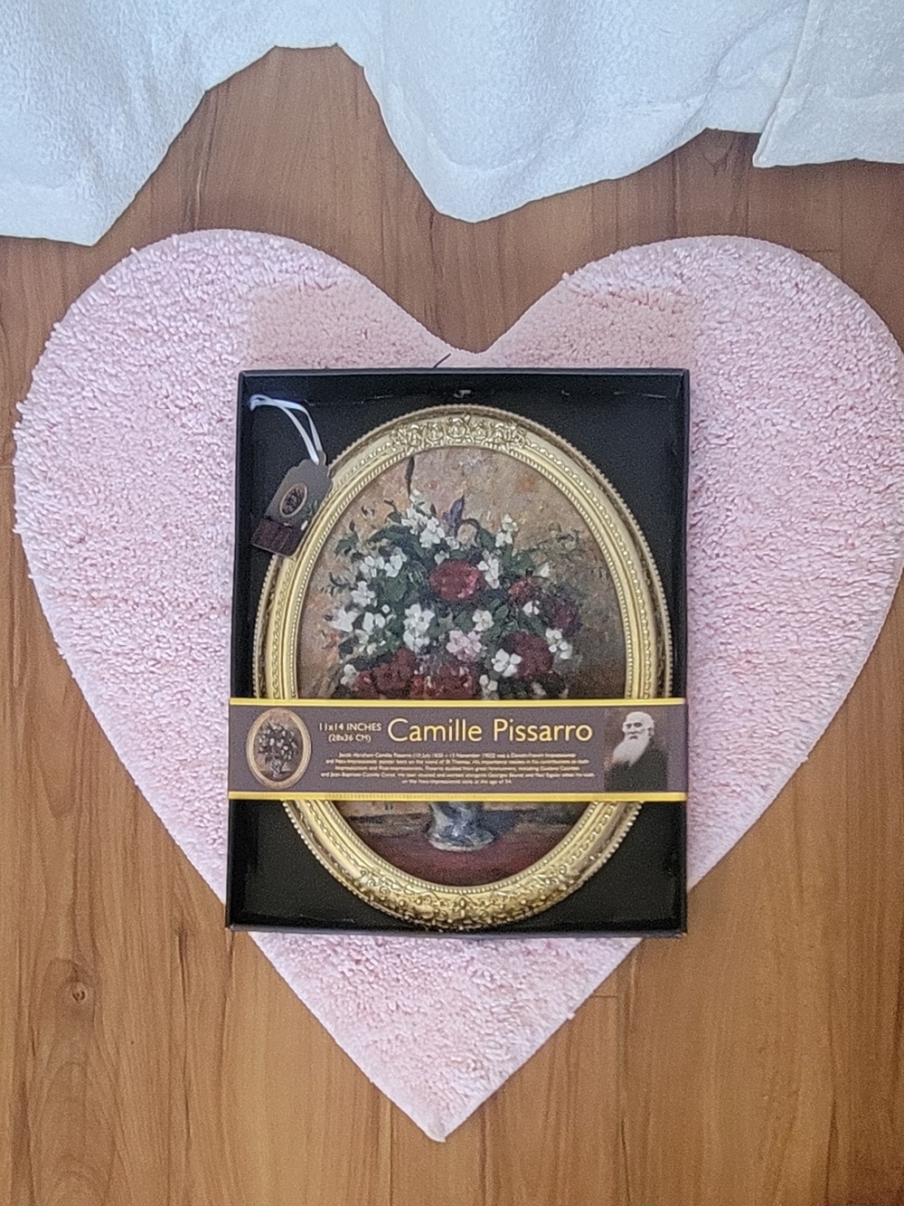 New Camille Pissarro Vase of Flower Framed Oval Print